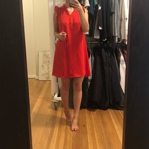 LOFT red airy dress-size xxsp